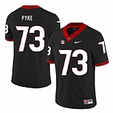 Georgia Bulldogs 73 Greg Pyke Black Nike College Football Jersey Dzhi,baseball caps,new era cap wholesale,wholesale hats